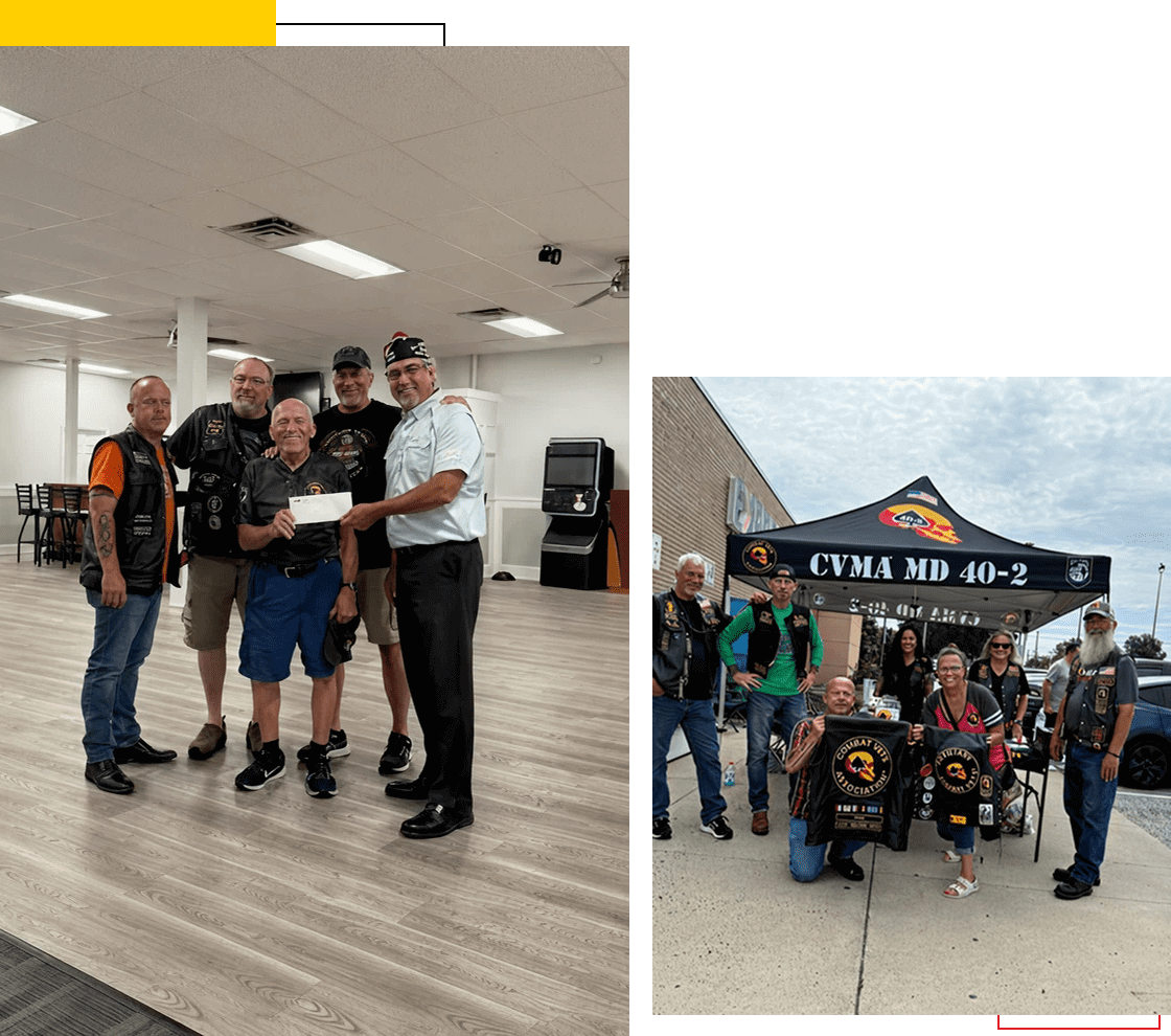 Group of people at CVMA MD 40-2 event.